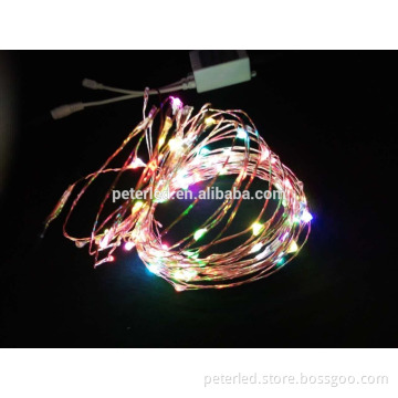2016 hot sale 10 meters led copper wire string light festival decoration coiling block light